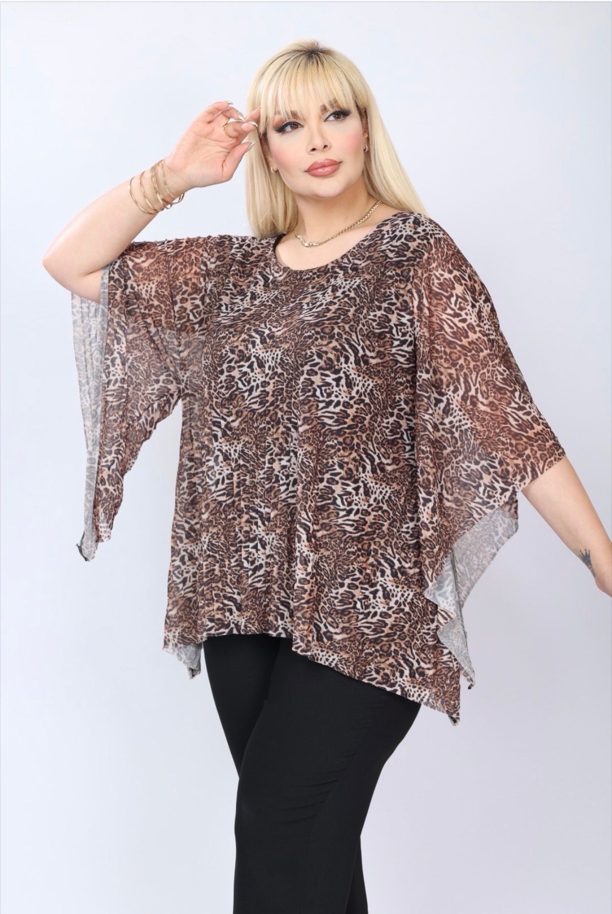 LEOPAR DESENLİ BLUUZ