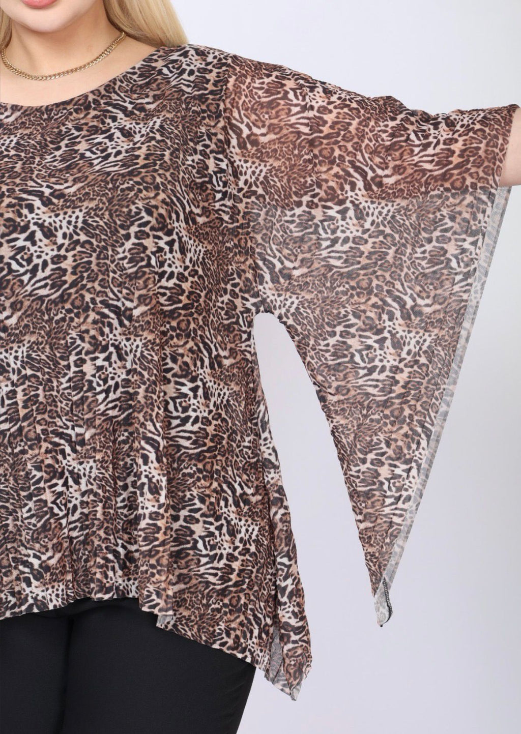 LEOPAR DESENLİ BLUUZ
